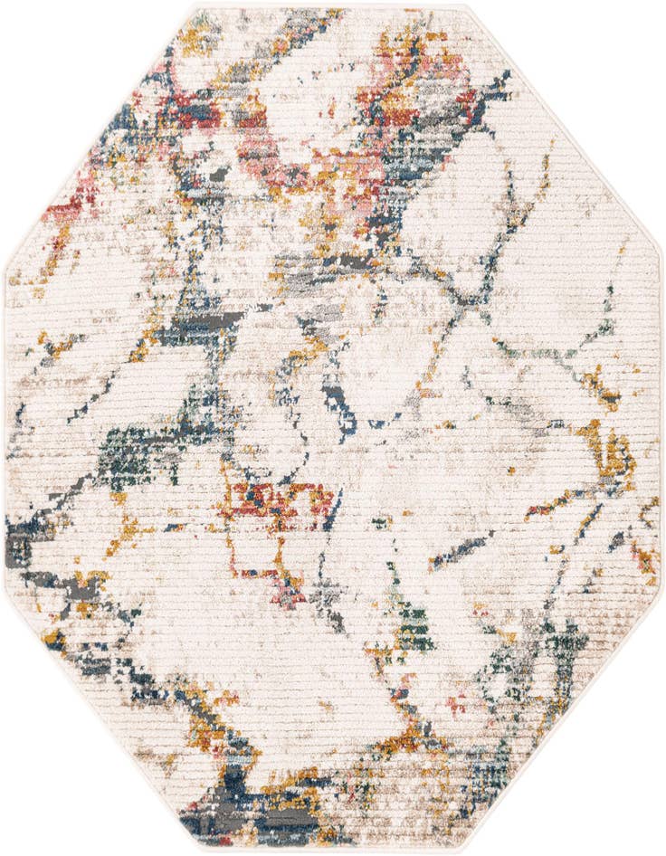 Detail image of 4' x 4' Gemstone Octagon Rug