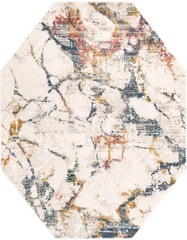 Detail image of 7' 3 x 7' 3 Gemstone Octagon Rug