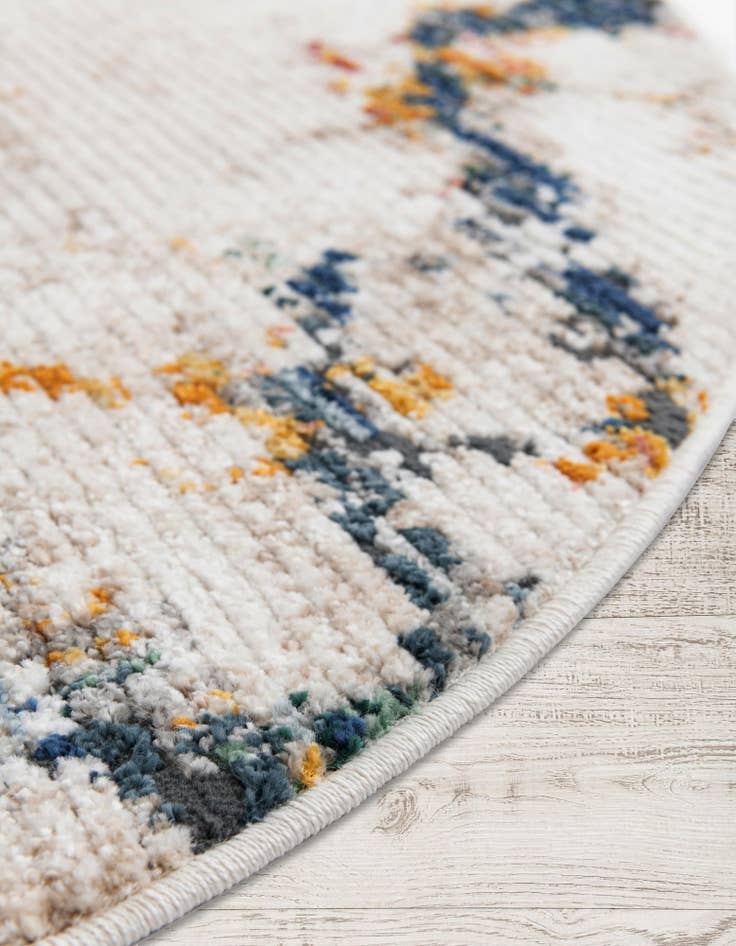 Detail image of 4' x 6' 3 Gemstone Oval Rug