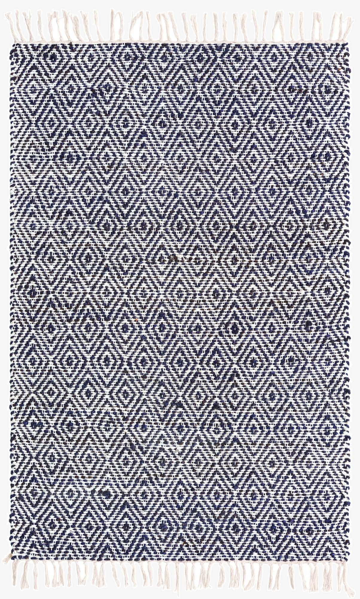 4' 1 x 6' 1  Hand Woven Braided Jute Rug