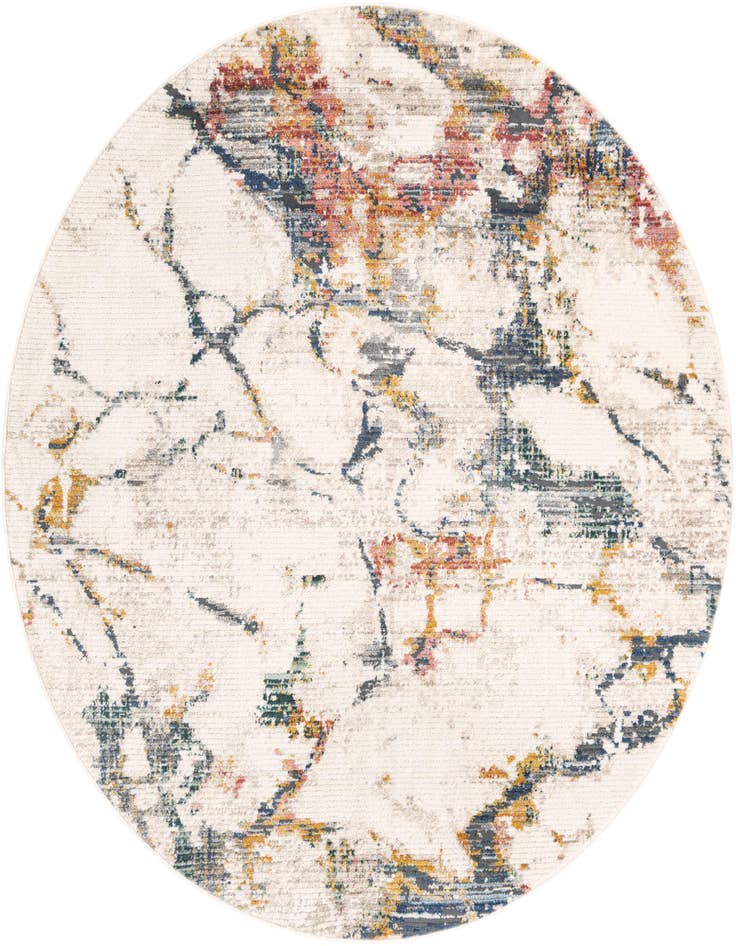 Detail image of 7' 3 x 7' 3 Gemstone Round Rug