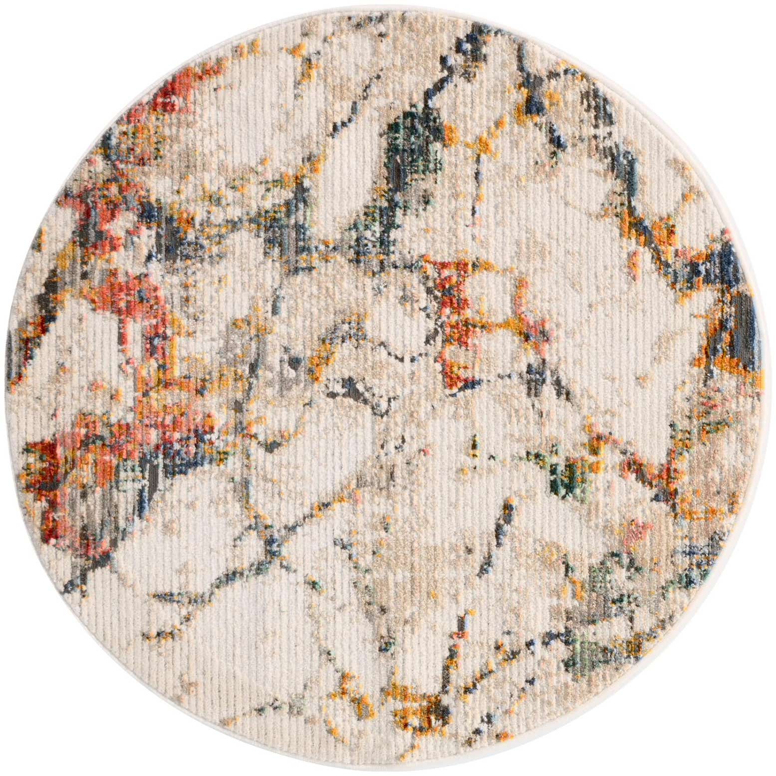 4' x 4' Gemstone Round Rug