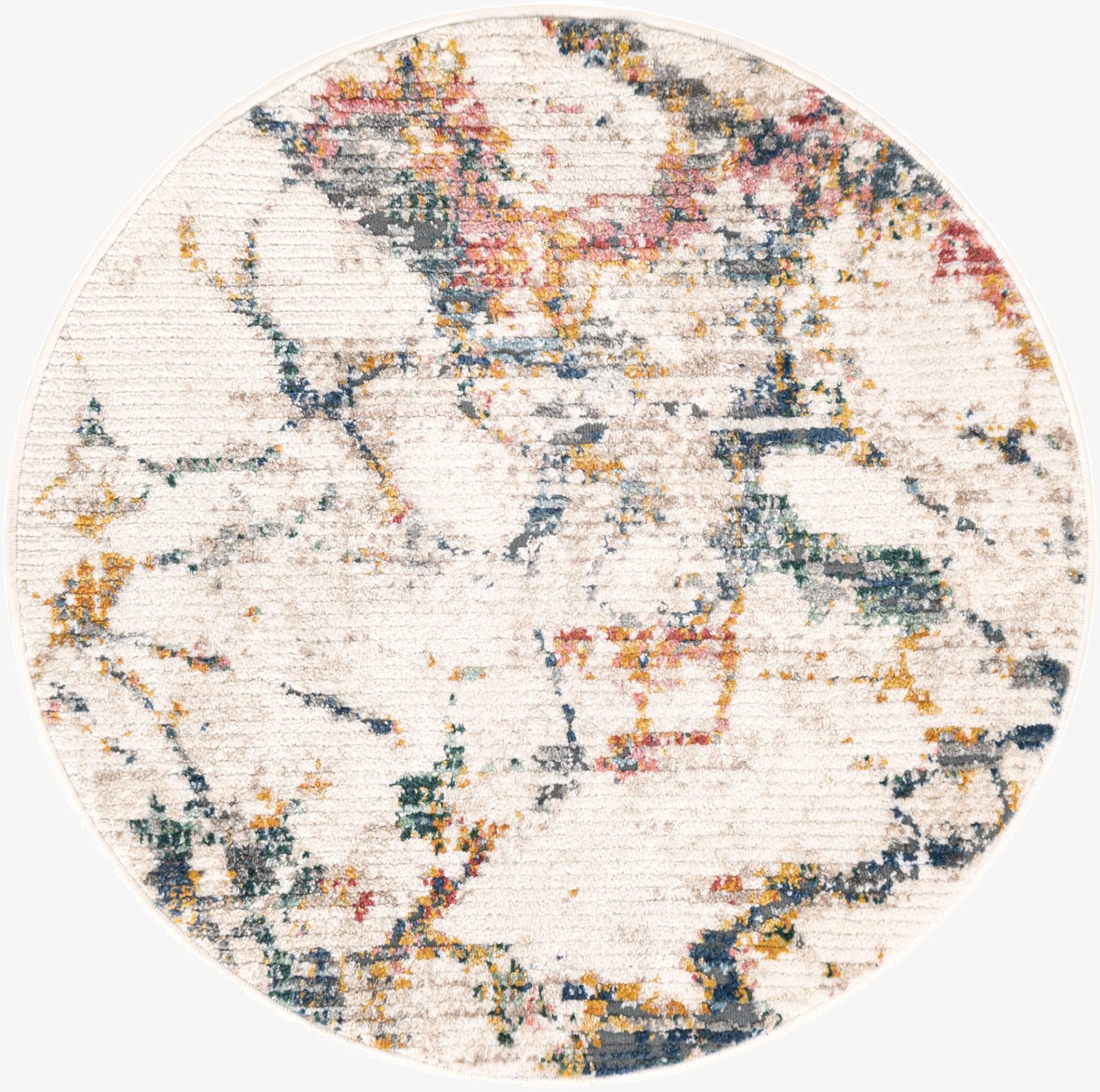 3' 3 x 3' 3 Gemstone Round Rug