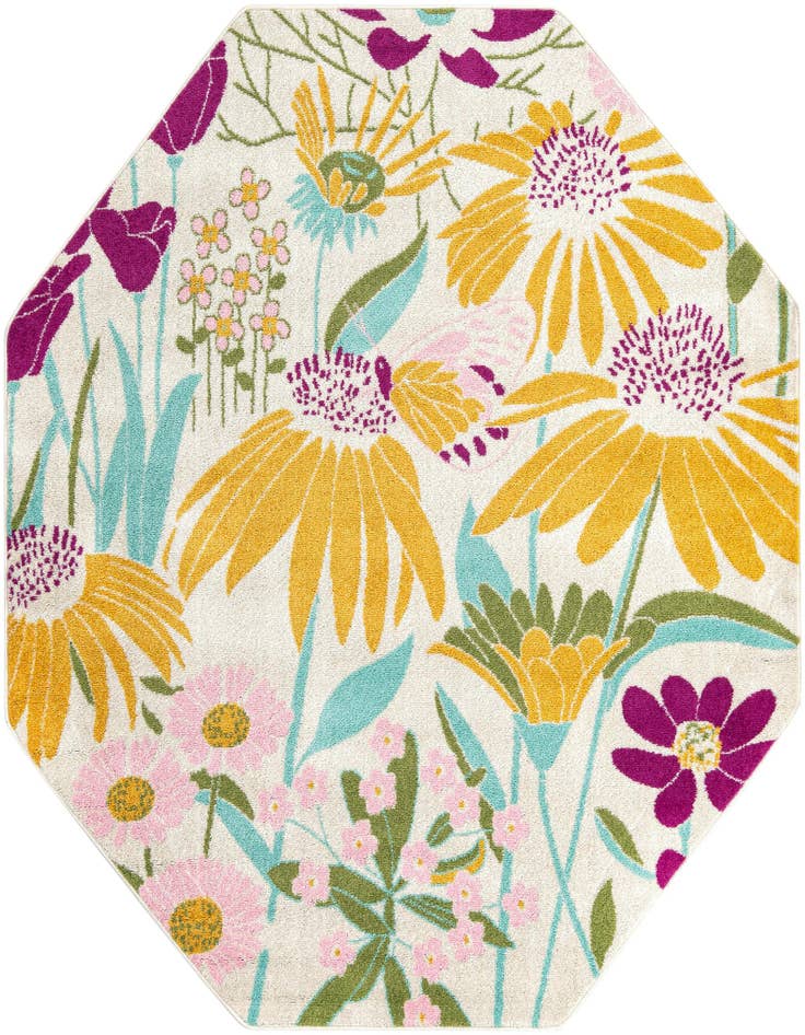 Detail image of 7' x 7' Bloom Octagon Rug