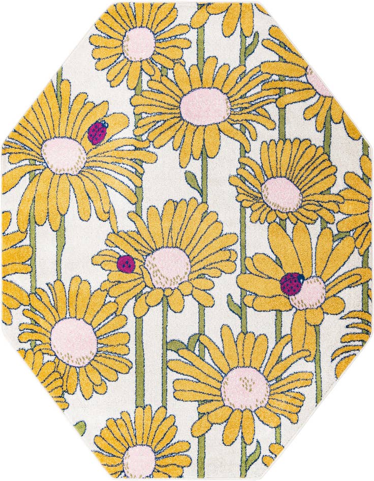 Detail image of 7' x 7' Bloom Octagon Rug