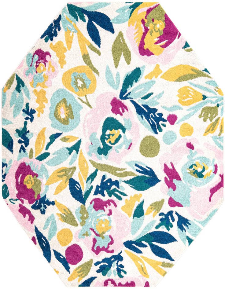 Detail image of 7' x 7' Bloom Octagon Rug