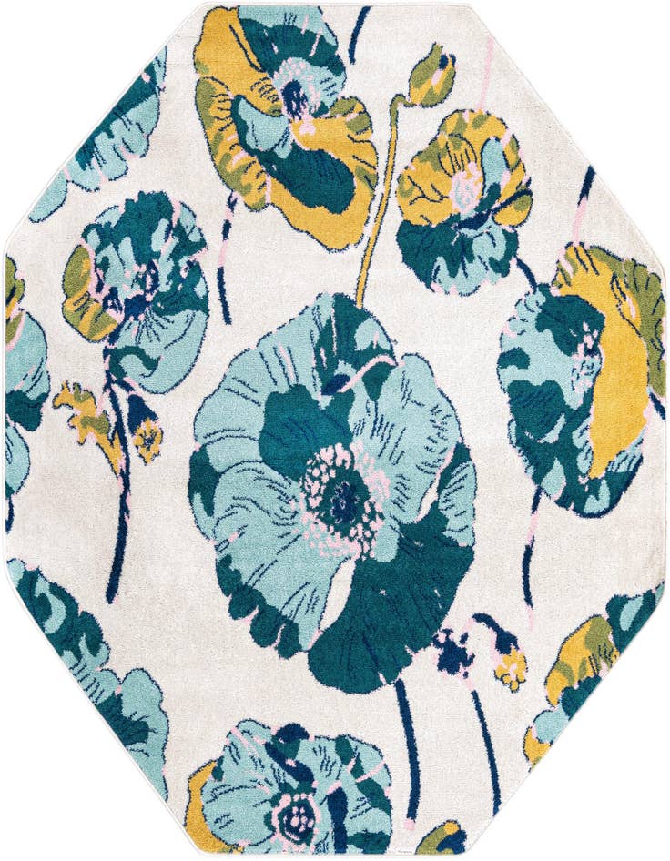 Detail image of 7' x 7' Bloom Octagon Rug
