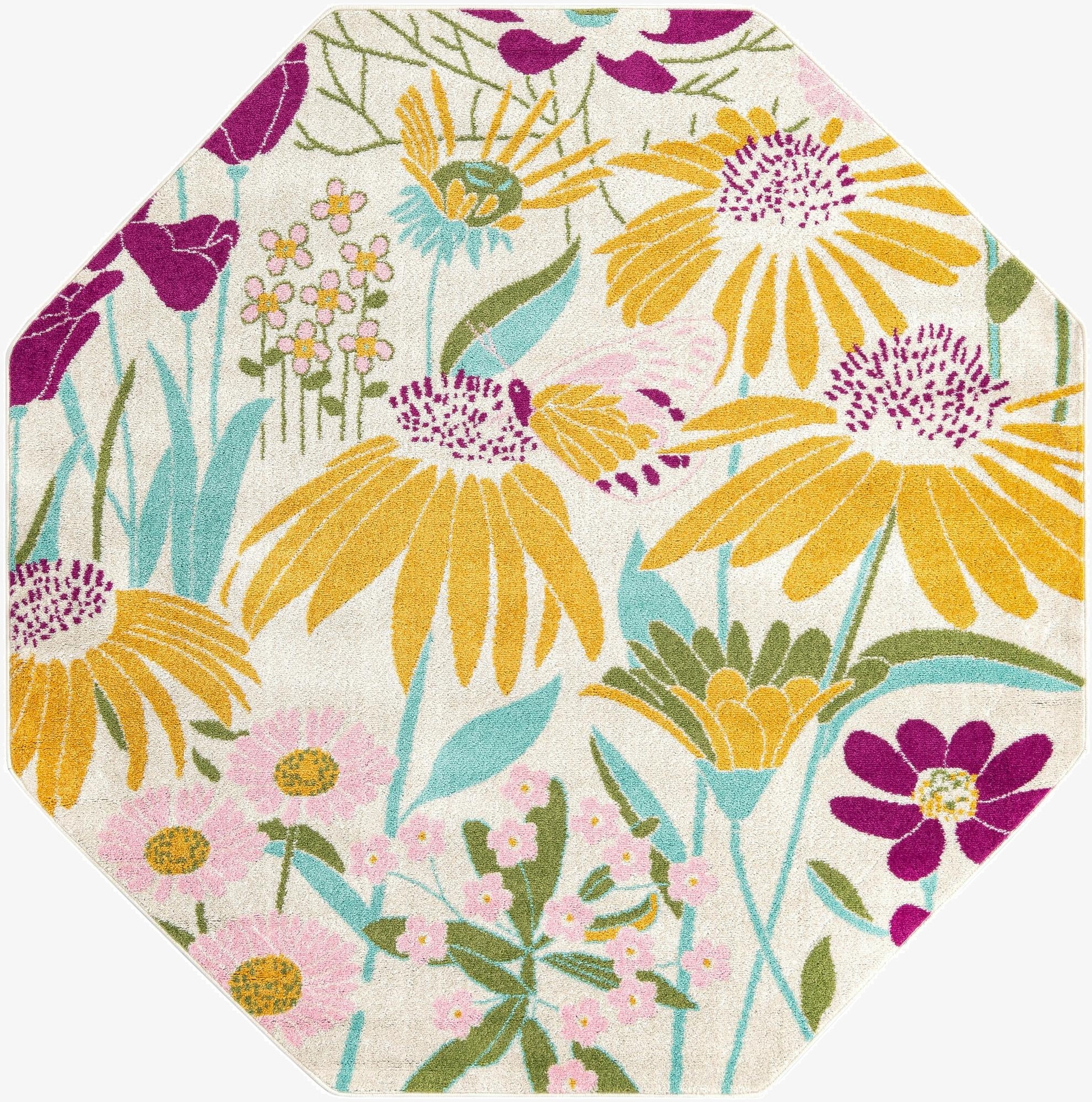 7' x 7' Bloom Octagon Rug