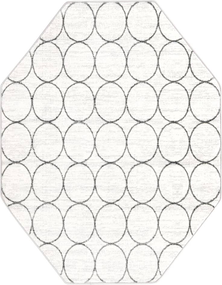 Detail image of 5' 3 x 5' 3 Lattice Trellis Octagon Rug