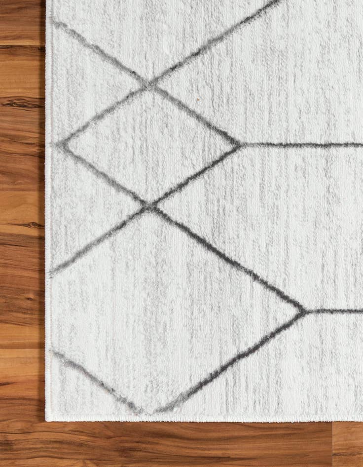 Detail image of 5' 3 x 5' 3 Lattice Trellis Octagon Rug