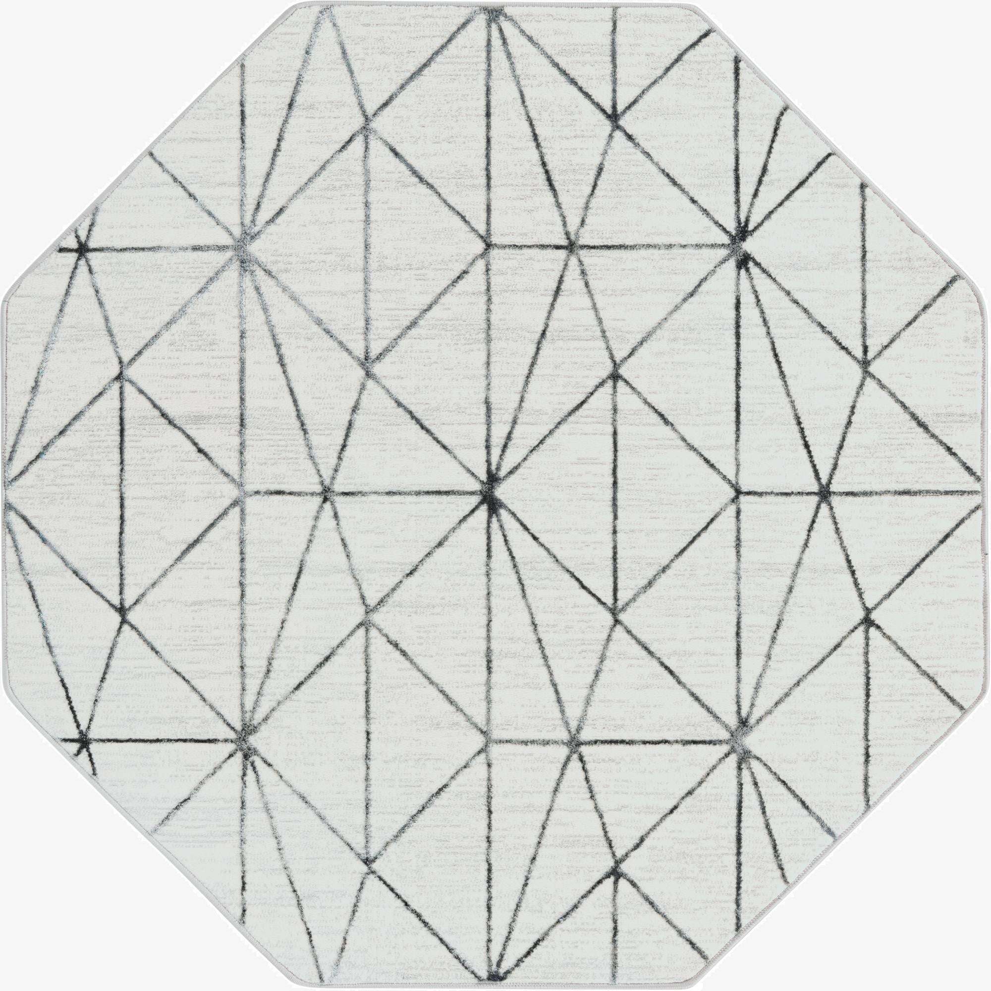 5' 3 x 5' 3 Lattice Trellis Octagon Rug