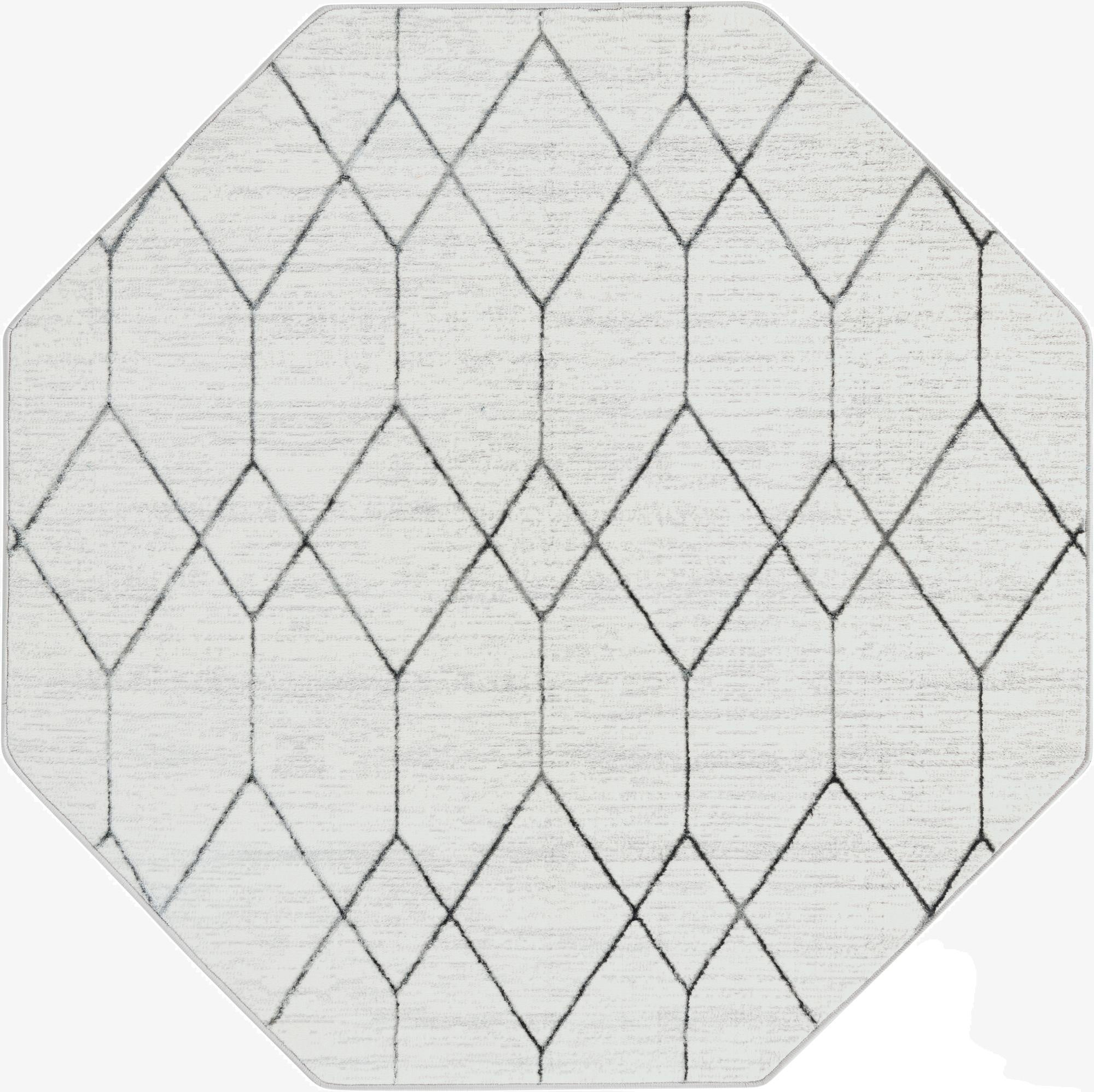 5' 3 x 5' 3 Lattice Trellis Octagon Rug
