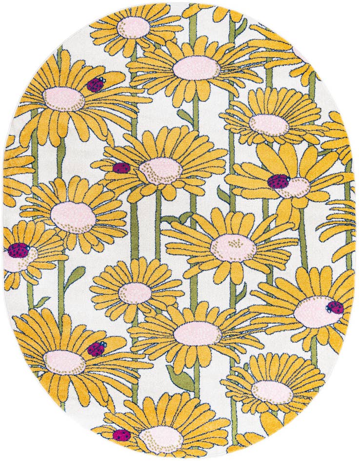 Detail image of 7' 10 x 10' Bloom Oval Rug