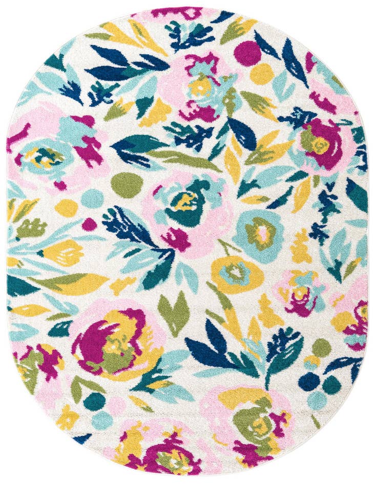 Detail image of 5' 3 x 7' 10 Bloom Oval Rug
