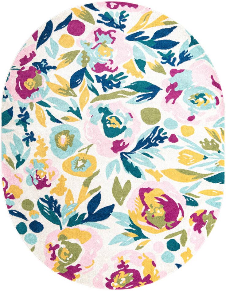 Detail image of 7' 10 x 10' Bloom Oval Rug