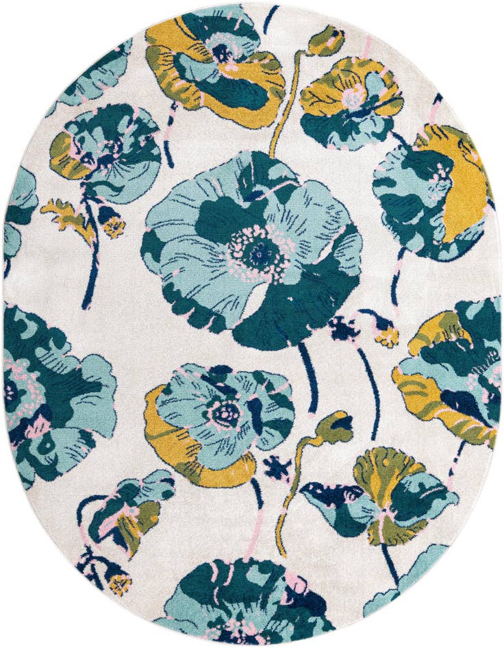 Detail image of 7' 10 x 10' Bloom Oval Rug