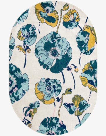 5' 3 x 7' 10 Bloom Oval Rug