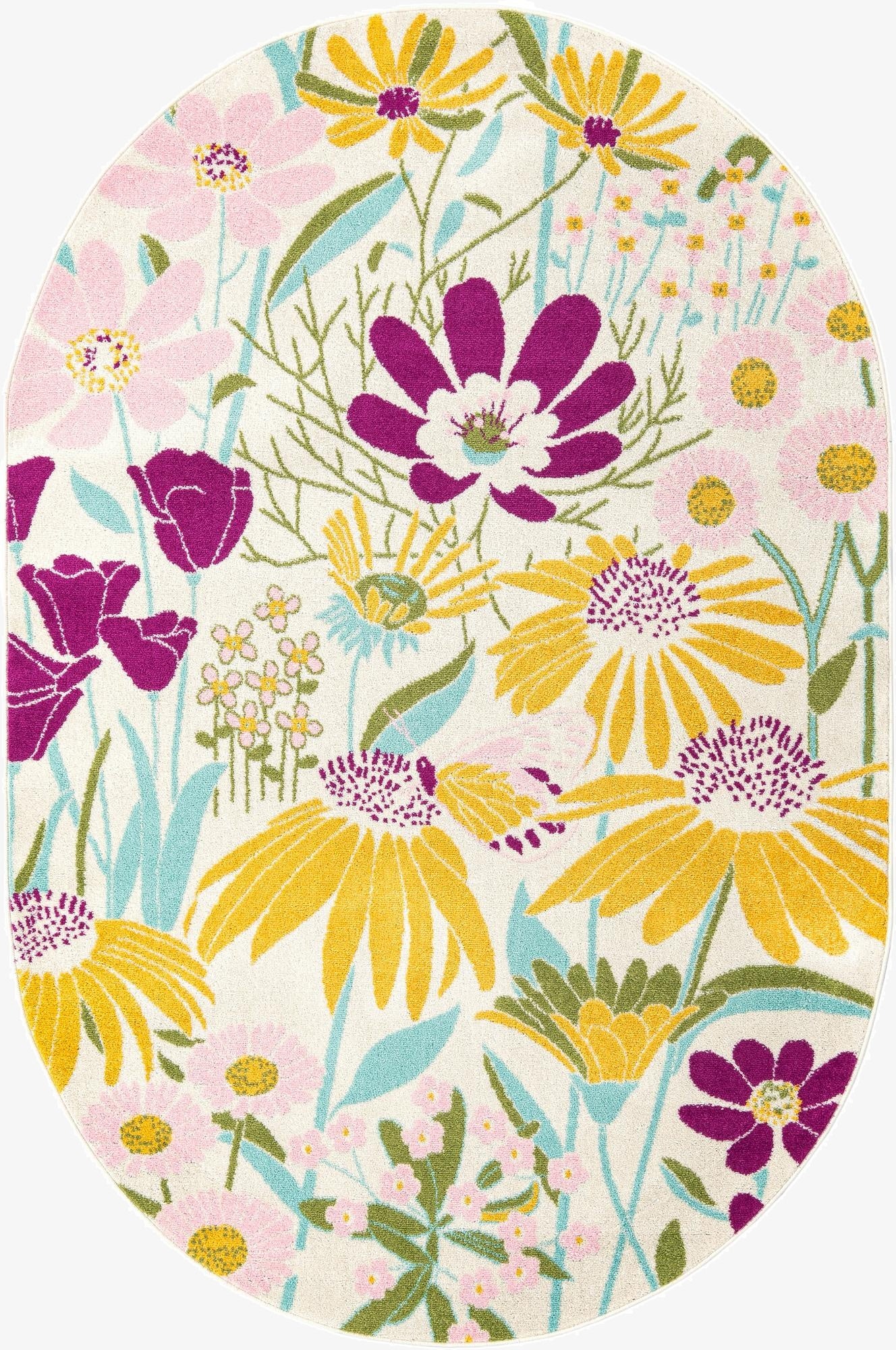 6' x 9' Bloom Oval Rug