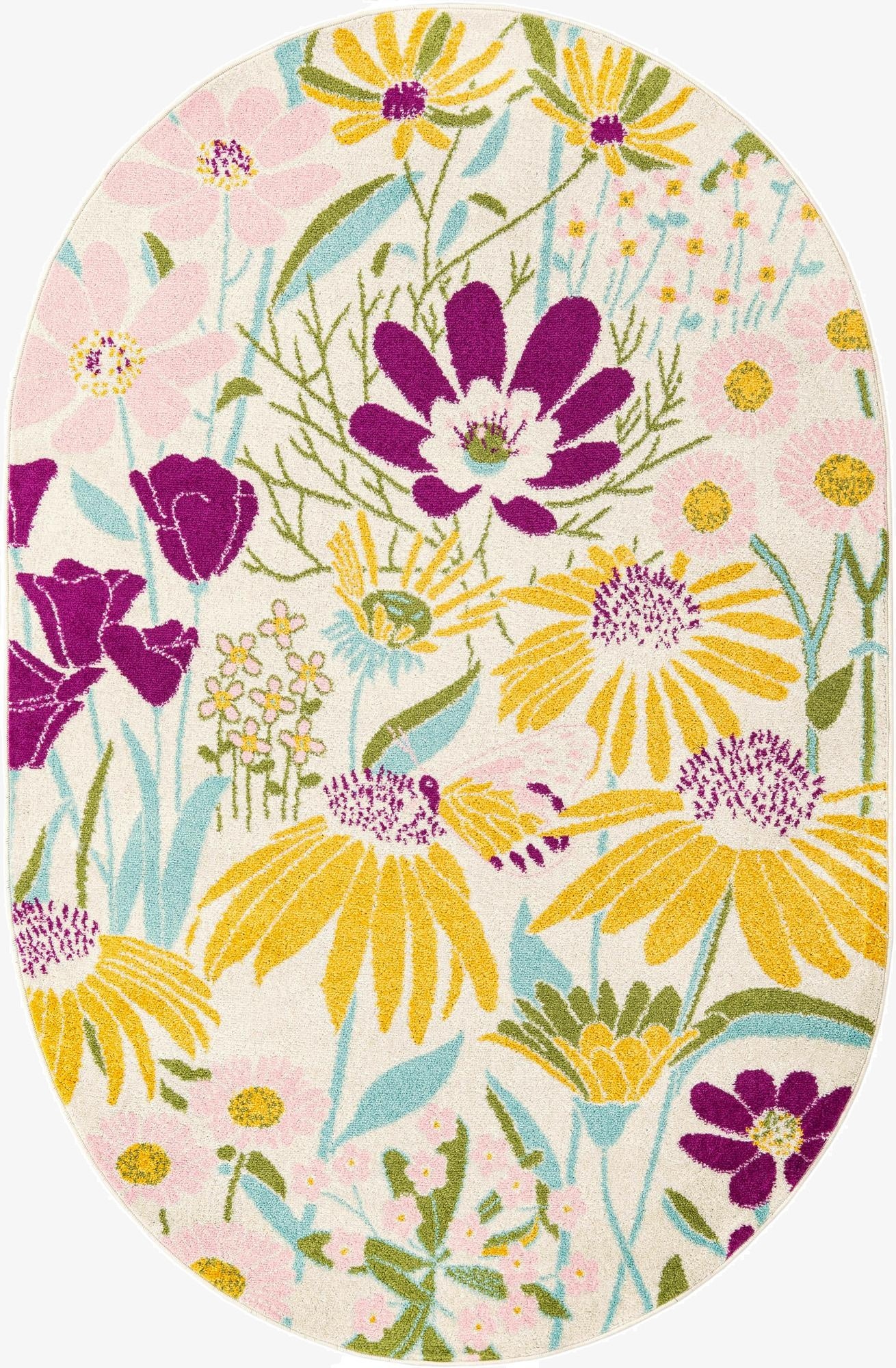 5' 3 x 7' 10 Bloom Oval Rug