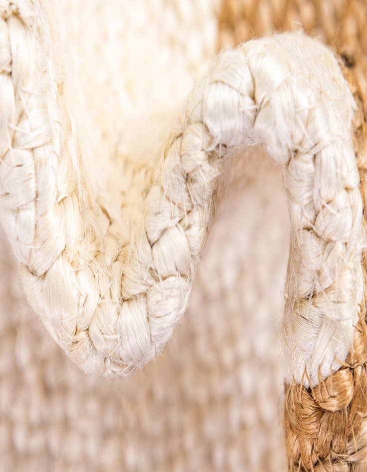 Detail image of 3' 3 x 5' 1  Hand Braided Jute Oval Rug