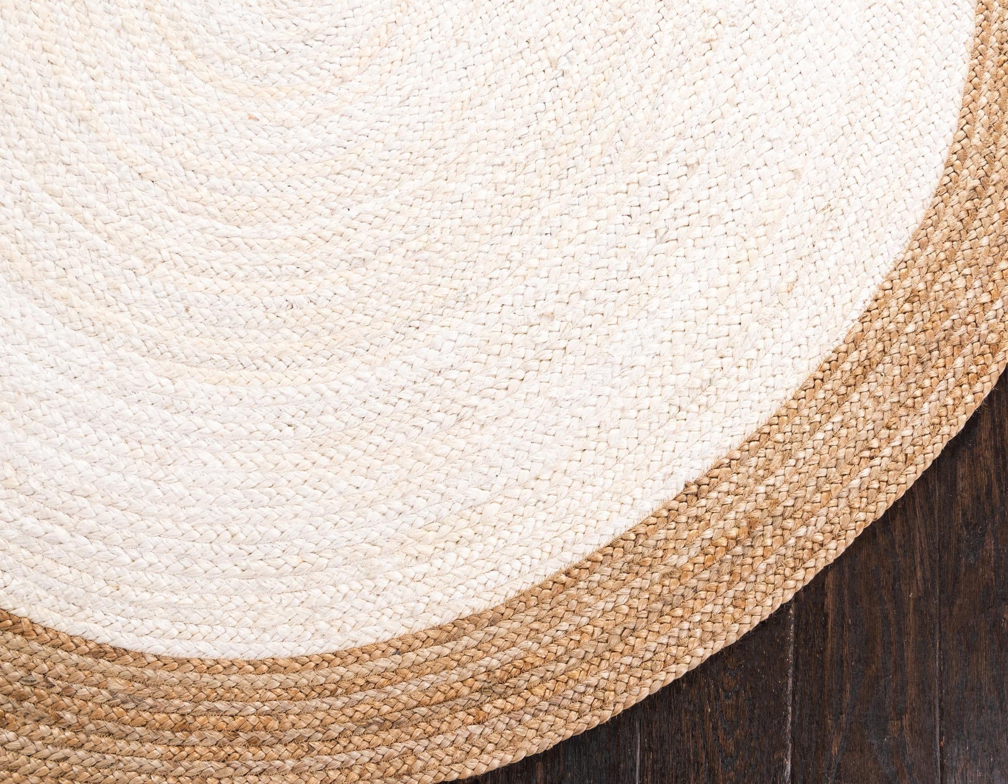 8' x 10' Handmade Braided Jute Oval Rug