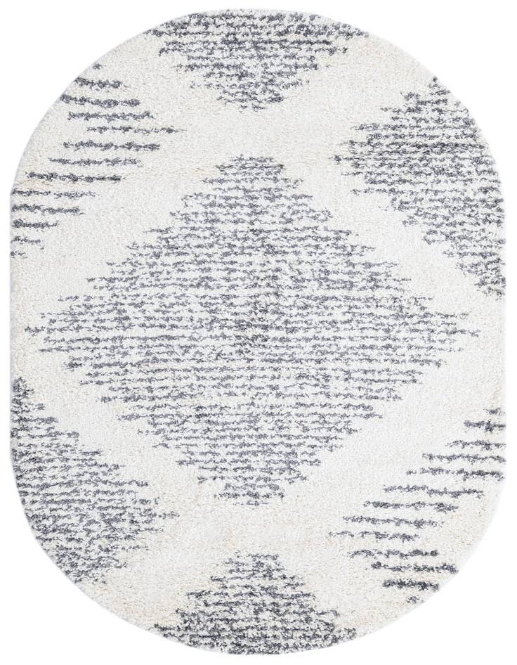 Detail image of 5' 3 x 8' Serenity Shag Oval Rug