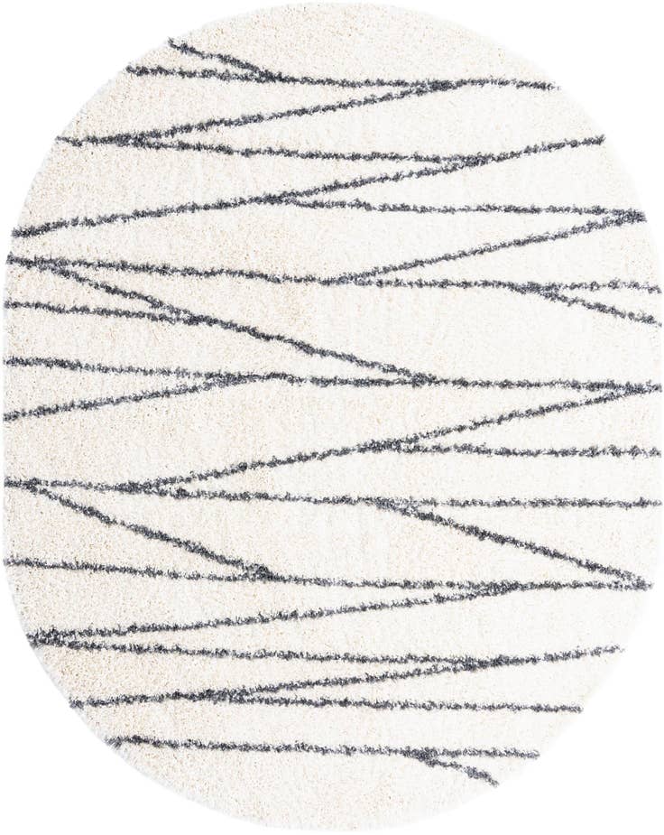 Detail image of 7' 10 x 10' Serenity Shag Oval Rug