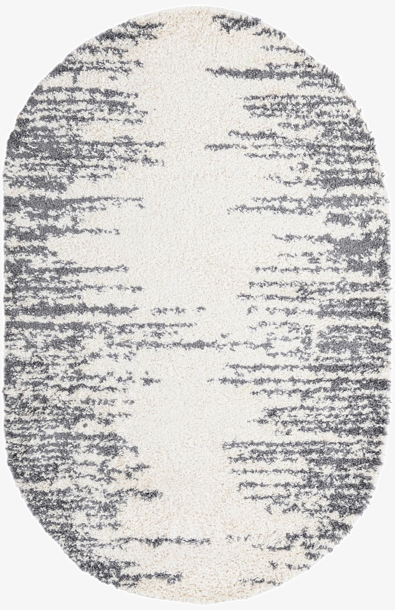 5' 3 x 8' Serenity Shag Oval Rug