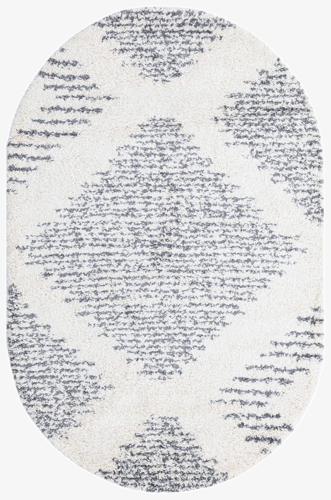 5' 3 x 8' Serenity Shag Oval Rug