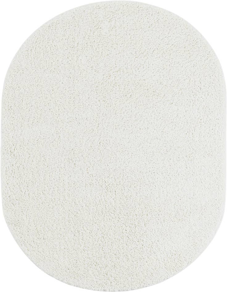 Detail image of 4' 1 x 6' 1 Soft Solid Shag Oval Rug