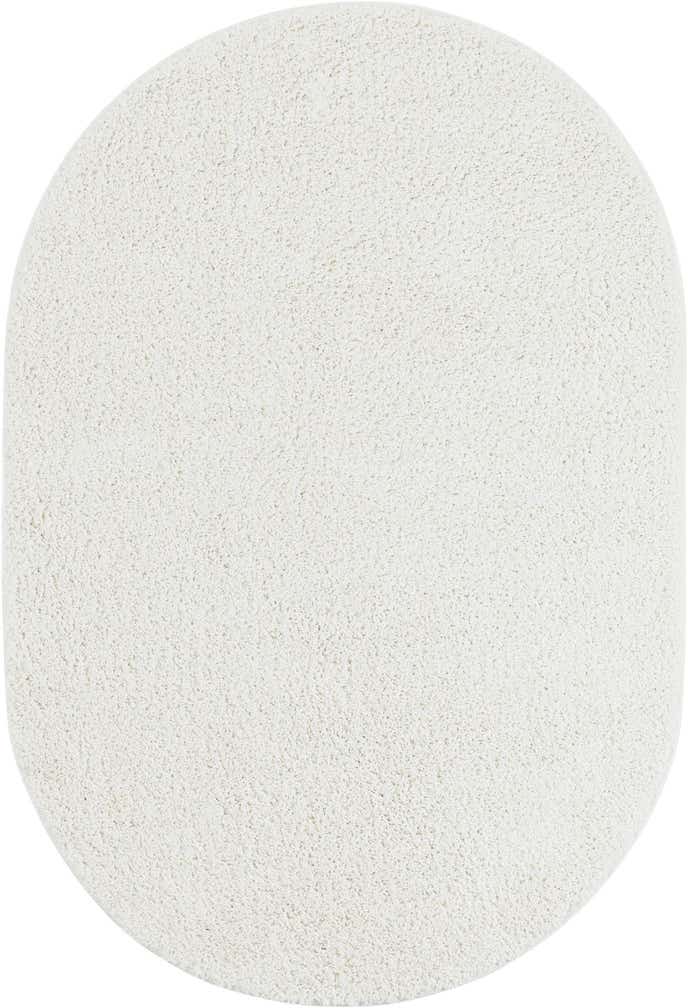 4' 1 x 6' 1 Soft Solid Shag Oval Rug
