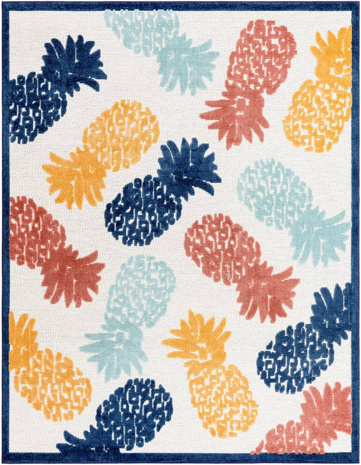 Detail image of 7' 10 x 10' Easy-Clean Belize Indoor / Outdoor Rug