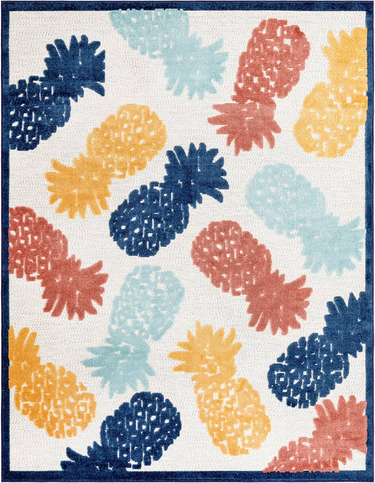 Detail image of 7' x 10' Easy-Clean Belize Indoor / Outdoor Rug