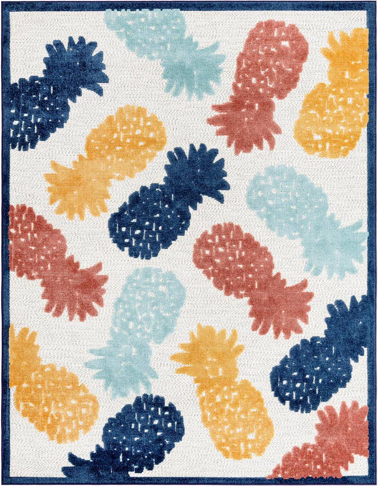 Detail image of 6' x 9' Easy-Clean Belize Indoor / Outdoor Rug