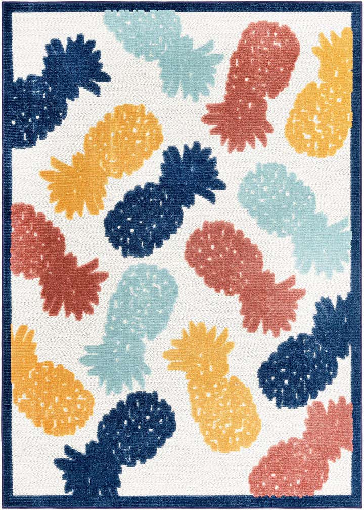 5' 3 x 8' Easy-Clean Belize Indoor / Outdoor Rug
