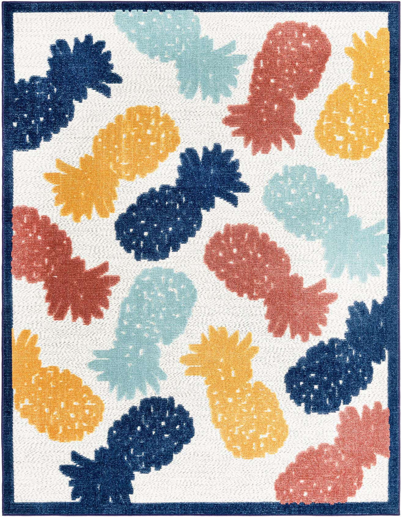 5' 3 x 8' Easy-Clean Belize Indoor / Outdoor Rug