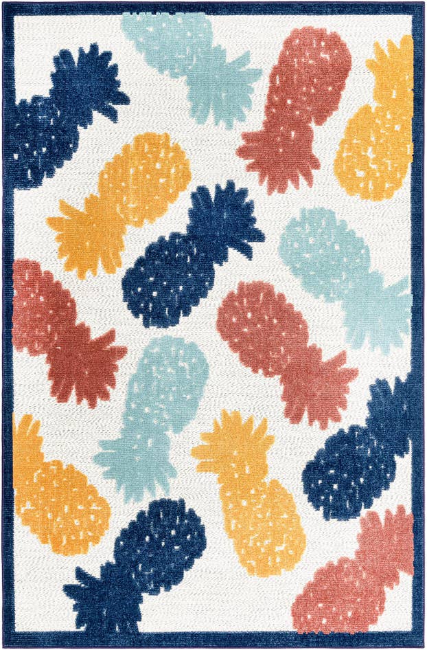 Detail image of 5' 3 x 8' Easy-Clean Belize Indoor / Outdoor Rug