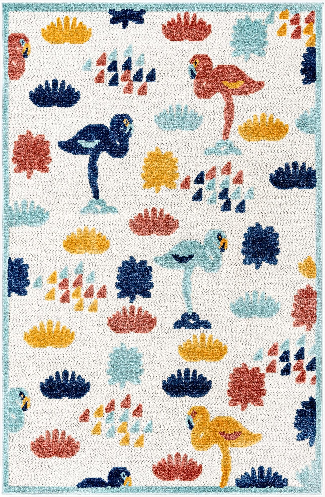 5' 3 x 8'  Washable Belize Indoor / Outdoor Rug