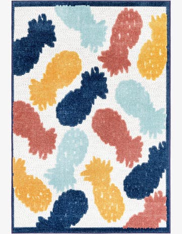 White Easy-Clean Belize Indoor / Outdoor Rug