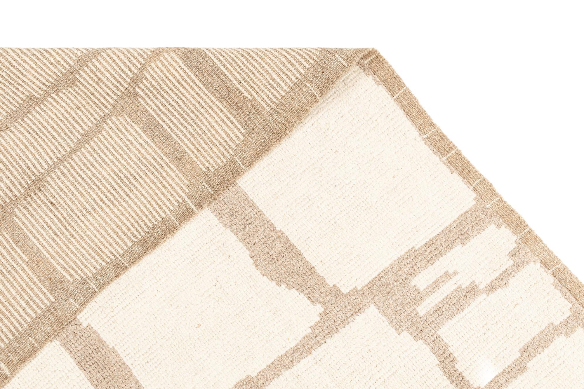8' 11 x 11' 8 Hand Knotted Beni Marok Rug