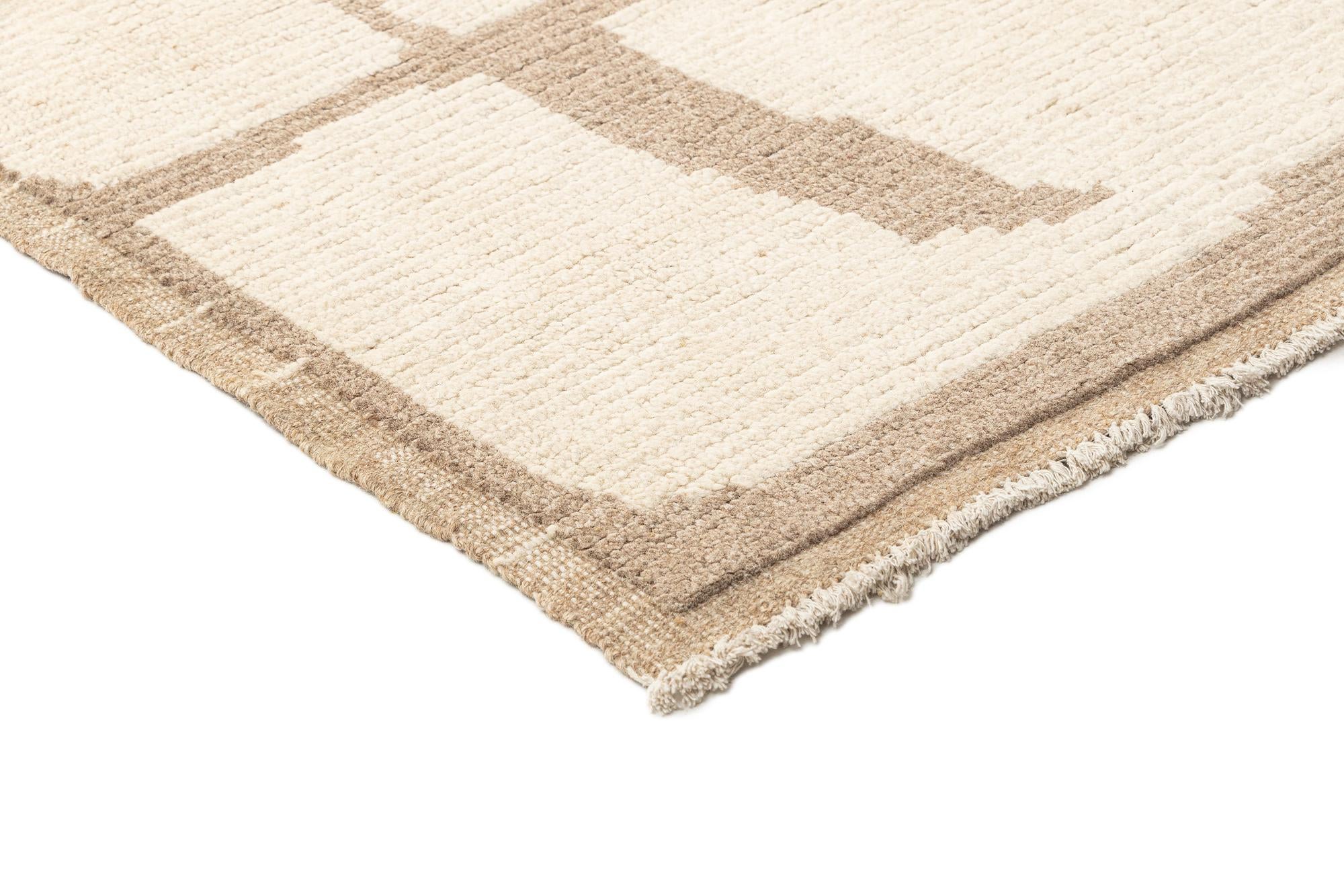 8' 11 x 11' 8 Hand Knotted Beni Marok Rug