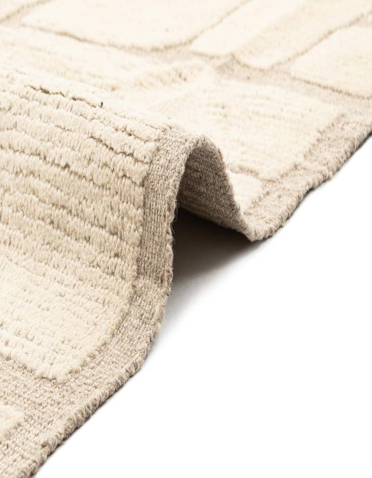 Detail image of 11' 11 x 12' 4  Hand Knotted Beni Marok Rug