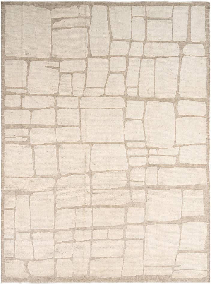 Detail image of 11' 11 x 12' 4 Hand Knotted Beni Marok Rug