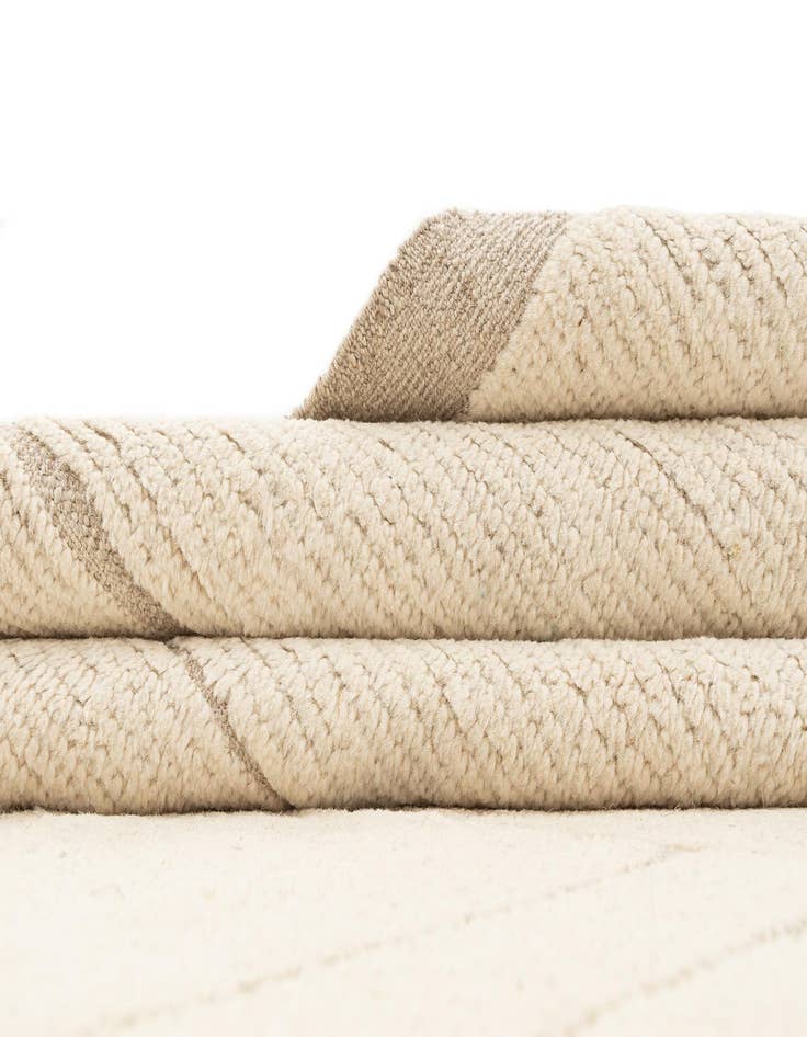 Detail image of 9' x 12' 3  Hand Knotted Beni Marok Rug