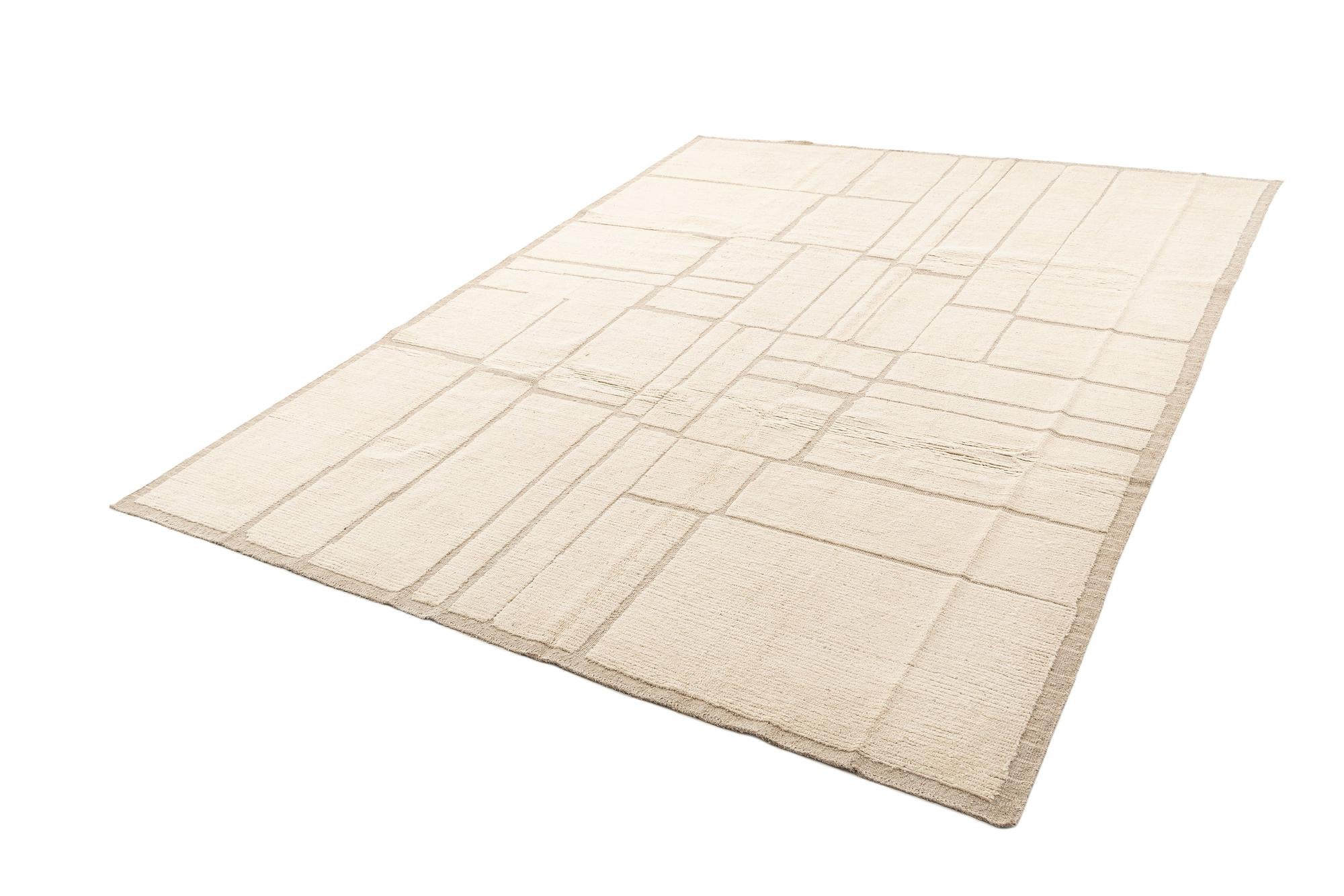 9' 5 x 12' 8 Hand Knotted Beni Marok Rug