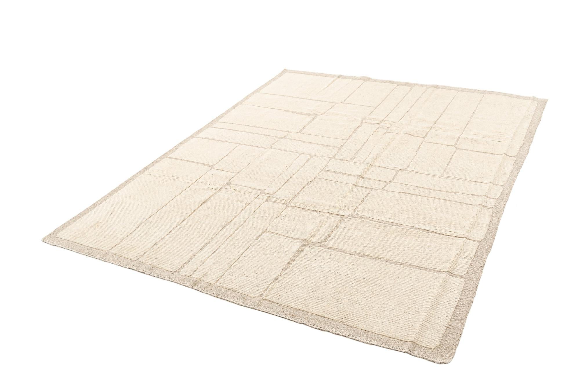8' x 10' 2 Hand Knotted Beni Marok Rug