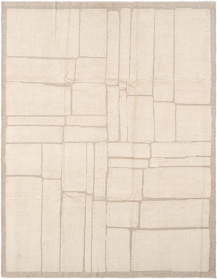 Detail image of 8' x 10' 2 Hand Knotted Beni Marok Rug