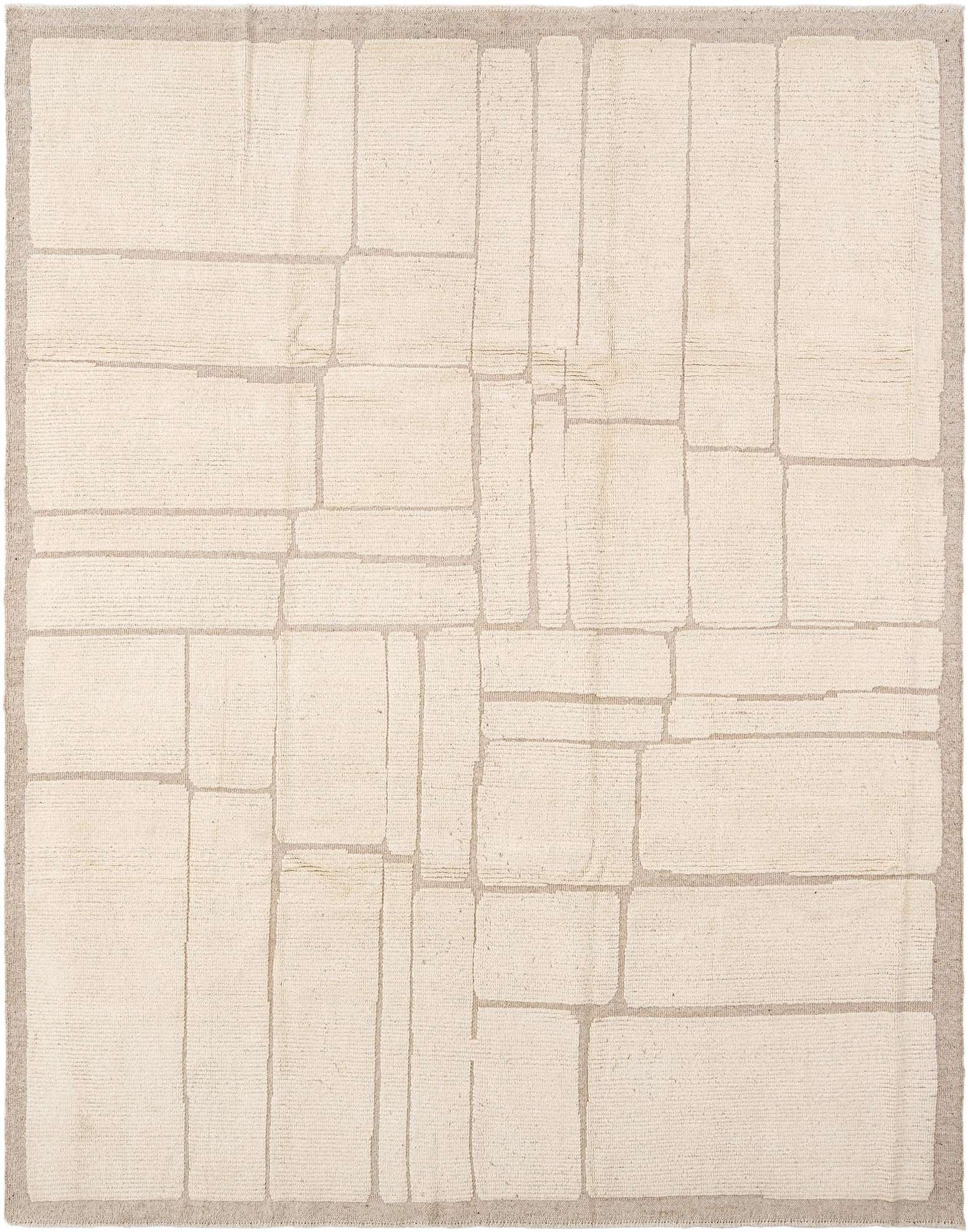 8' x 10' 2 Hand Knotted Beni Marok Rug