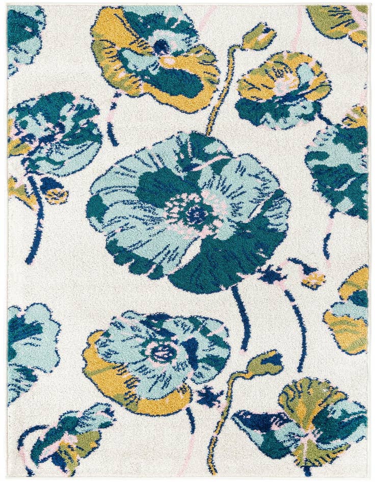 Detail image of 3' x 5' 3 Bloom Rug