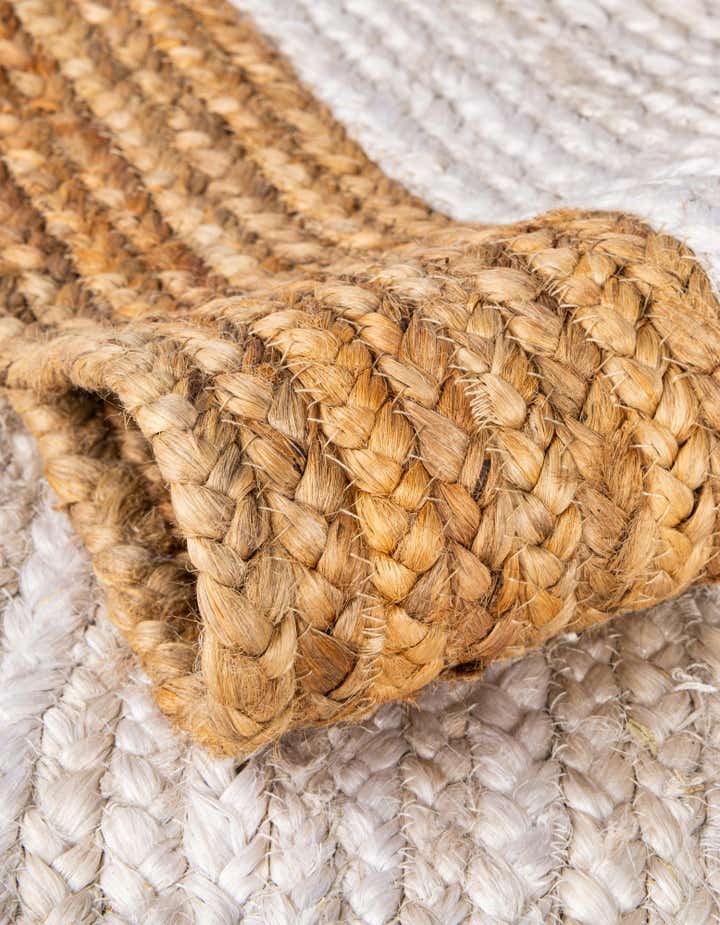 9' x 12' 2 Handmade Braided Jute Rug